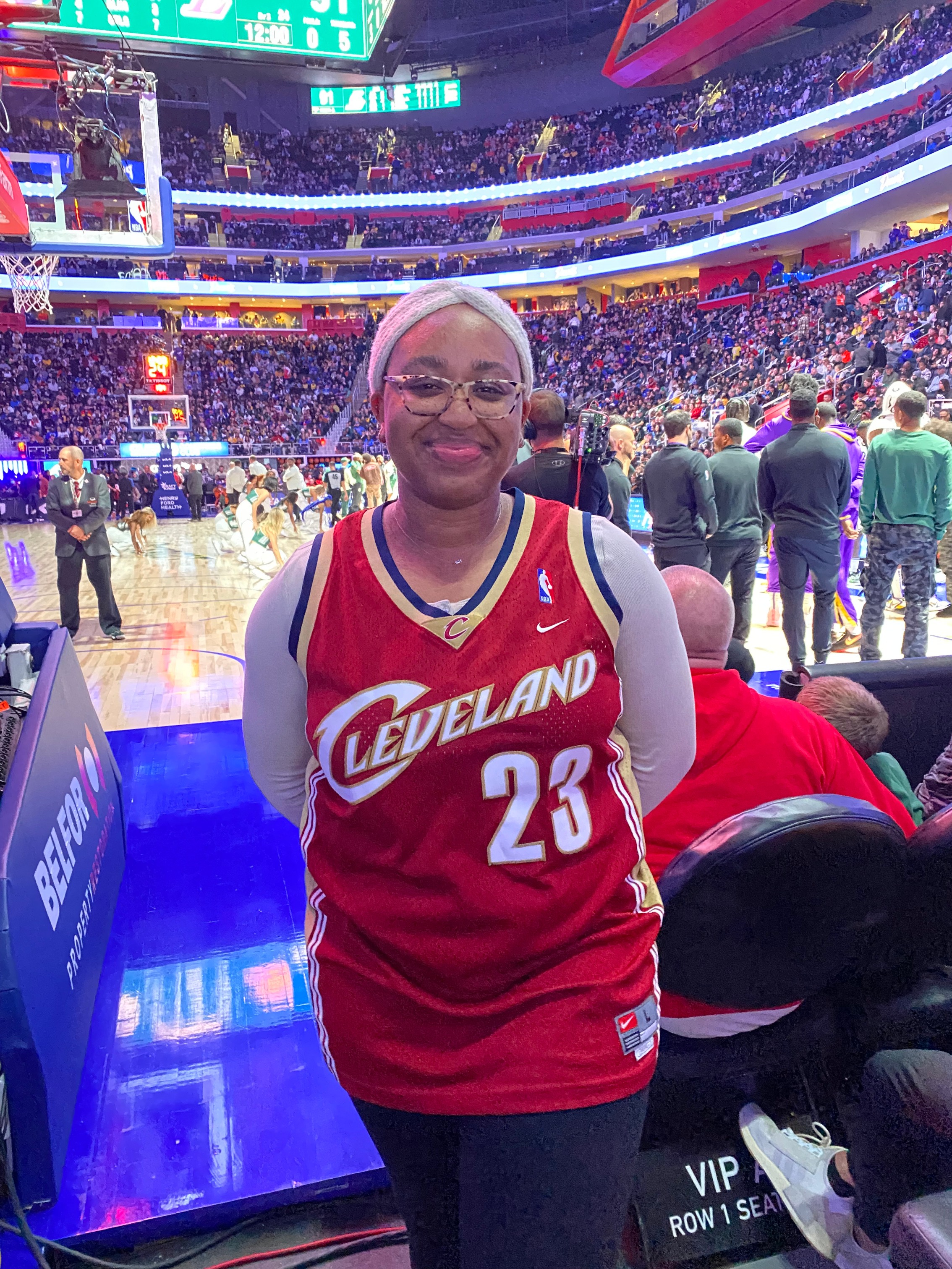 Odia Kaba Photo at Cleveland Cavaliers Basketball Game